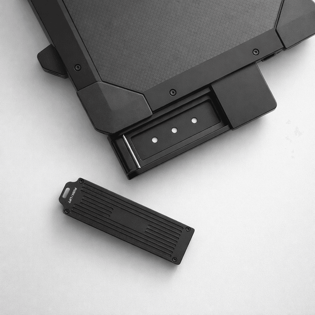 Dell quick swap SSD — RapidSwap dock with SSD detached